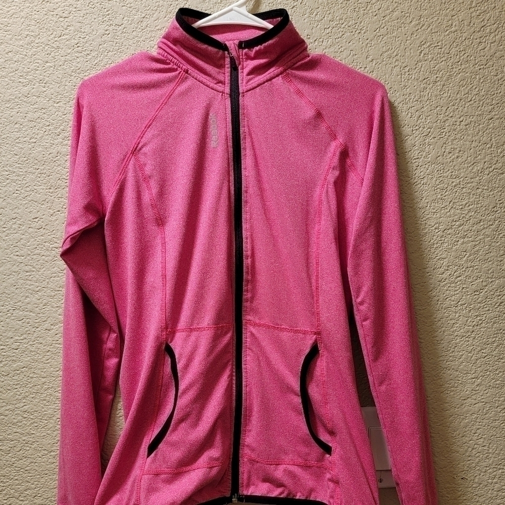 Reebok athletic jacket hot pink Size small